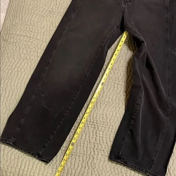 Free People Aster Women's Black Straight Leg Jeans - Picture 10 of 10